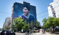 Se inauguró el mural más grande del mundo en homenaje a Maradona